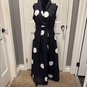 Black and White Polka Dot Dress